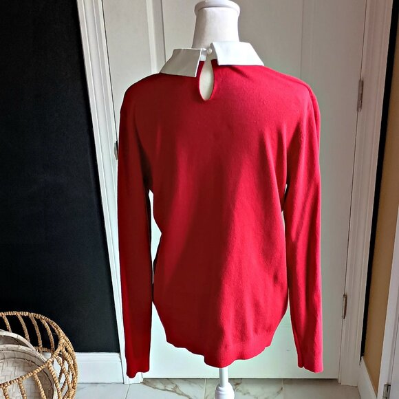 NWOT! CRYSTAL GEM EMBELLISHED SWEATER SZ M - Picture 4 of 5